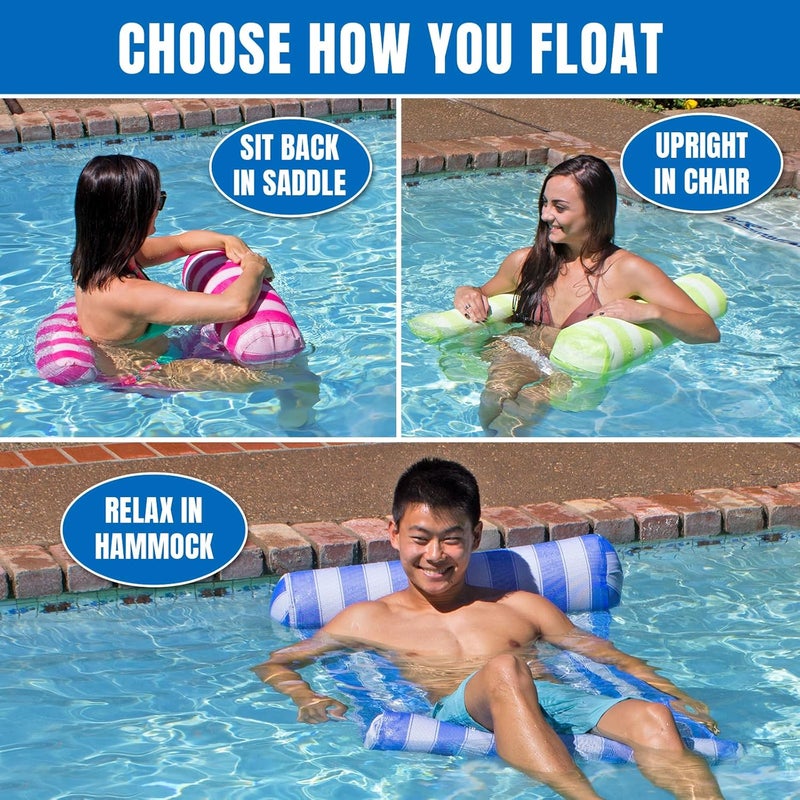 Poolmaster Swimming Pool Water Hammock Float Lounge in Blue - Image 2